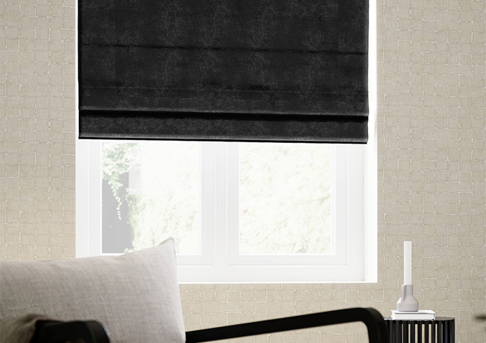 Faux Suede, Black - Roman Blind - Image 5